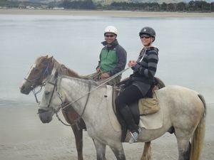 Anton and Kate horse-riding!