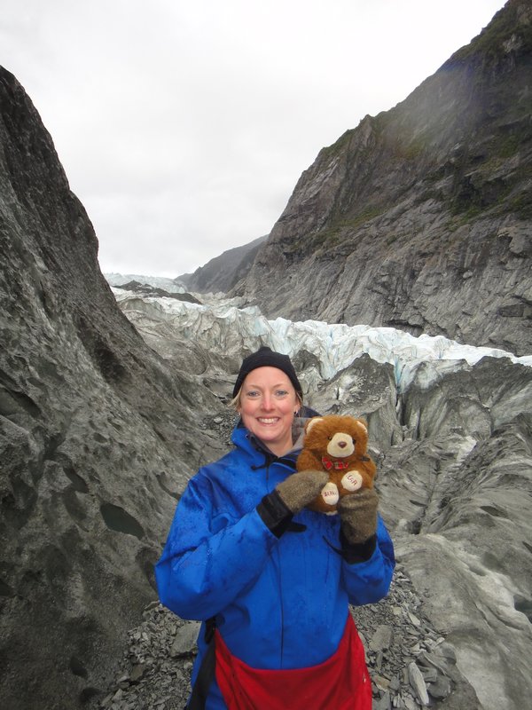 Kate and Barnaby on Franz Josef