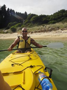 Anton kayaking the Abel Tasman