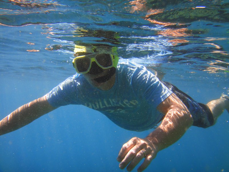 John snorkelling