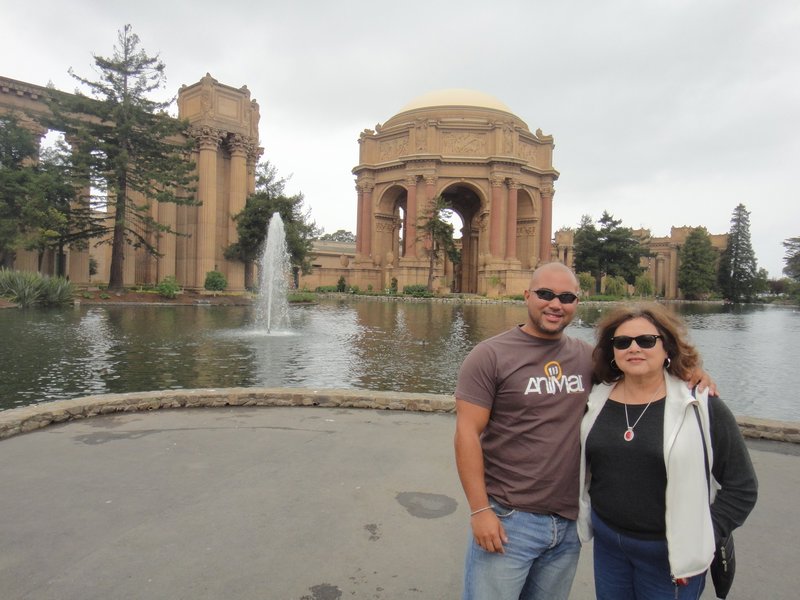 Anton and Kathleen at the Palace of Fine Arts