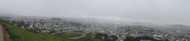 Foggy San Francisco from Twin Peaks