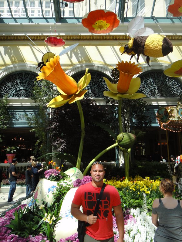 The flower garden at the Bellagio
