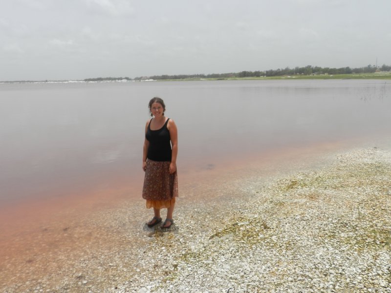 Me by the pink lake