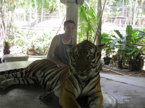 Matt with the Tiger