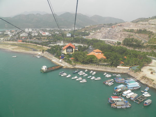 Cable car to Vin Pearl