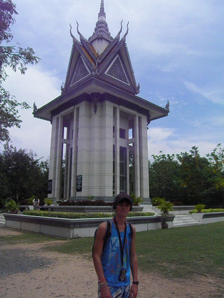 The monument at the Killing Fields