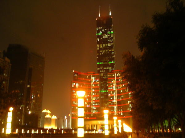 Guangzhou and Citic Placa at night