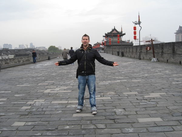 Johan on Xi'ans city wall