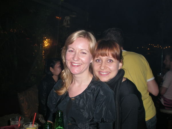 Sofia and I in Hong Kong bar