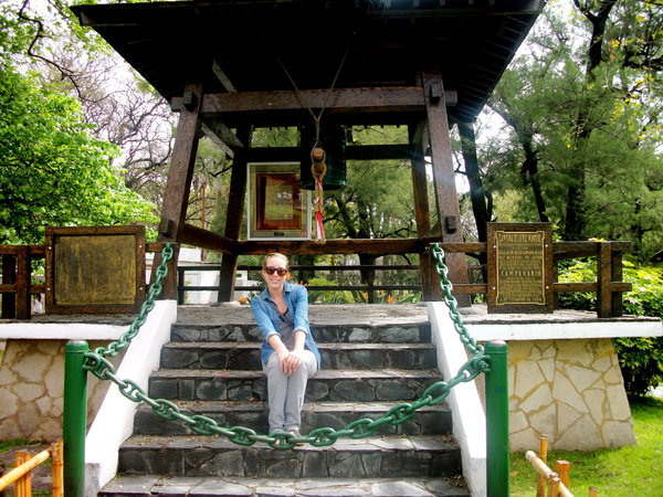just hanging out in front of a pagoda
