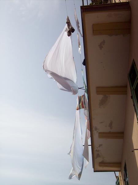 Laundry blowing in the breeze....