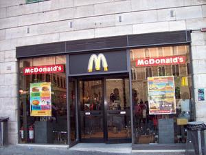 the McDonald's in Siena...
