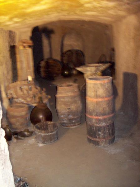 Etruscan wine cellar...