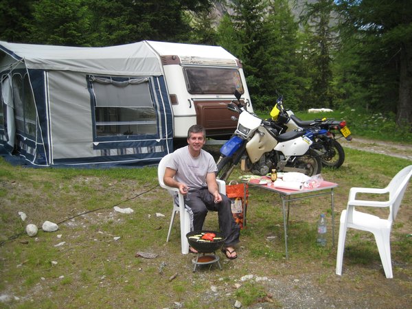 My caravan at campsite