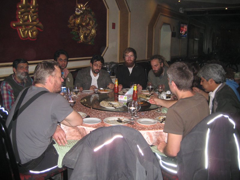 Dinner with the Pakistan bikers