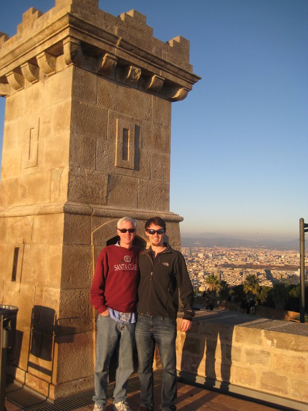 Dad and Mike Montjuic Castle