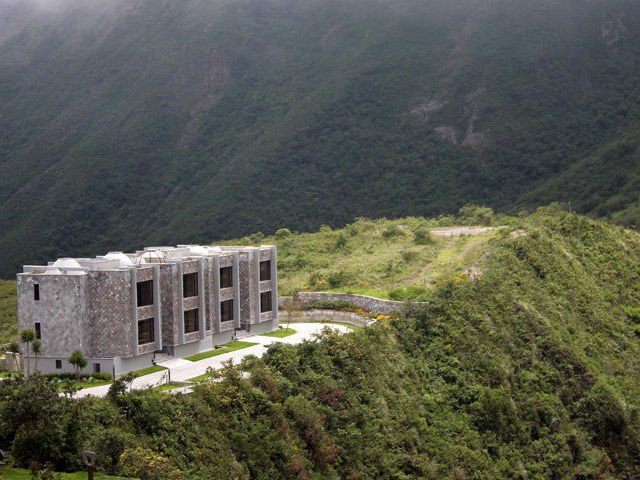 The hotel we'll stay in on Pululahua volcano's crater