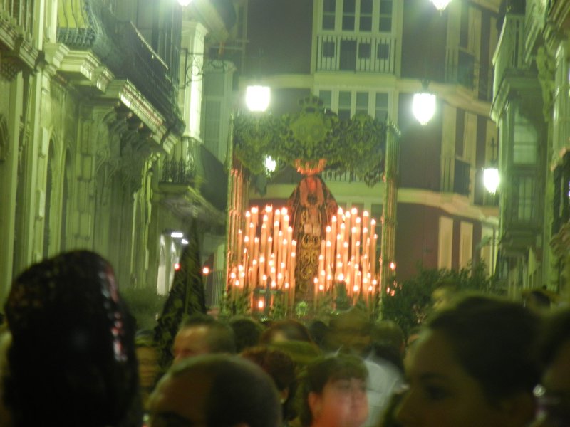 The procession of the Virgen