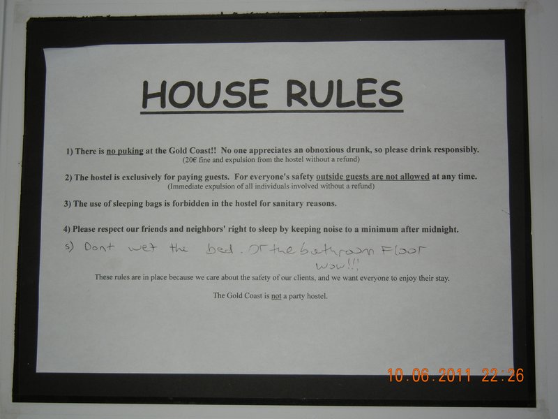 Hostel Rules :)