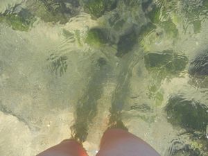 I still can't believe how clear the water is!