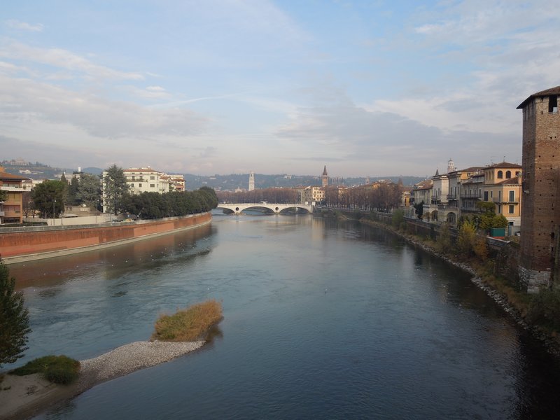 Verona as seen from the Castle's Bridge
