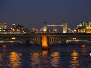 Looking back at London Bridge from Millennium Bridge