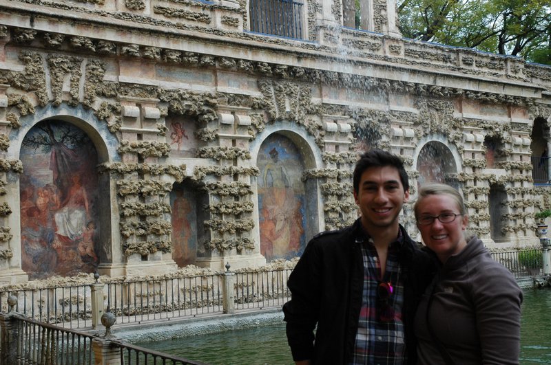 Ryan and I in Sevilla at El Alcazar