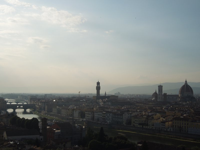 Florence from the hilltop.