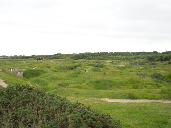 The uneven terrain of Point-du-Hoc