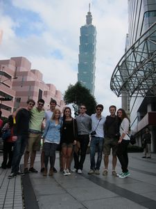 Taipei 101 and the crew