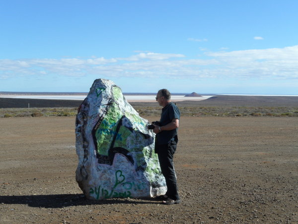 Lake Gairdner - Roadside Grafitti