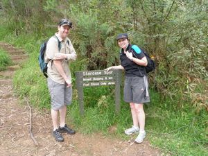 Linda and John before the Mt Bogong walk