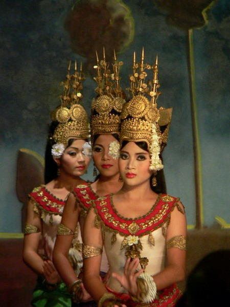 Beautiful apsara dancers