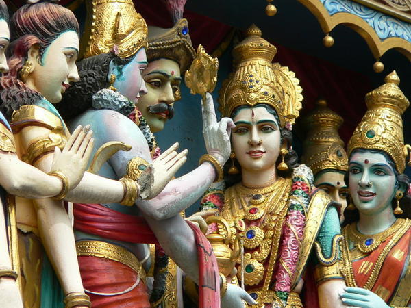 Statue at the Indian temple