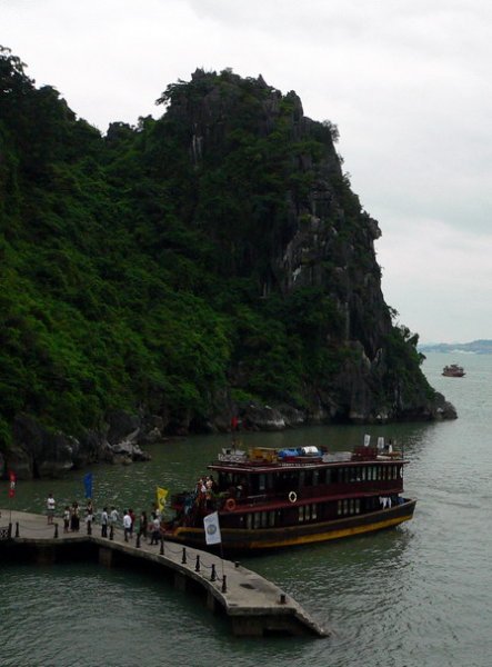 Halong bay, taken from the entrance to a magnificient cave