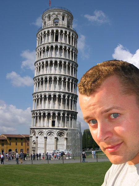 Me at the leaning tower