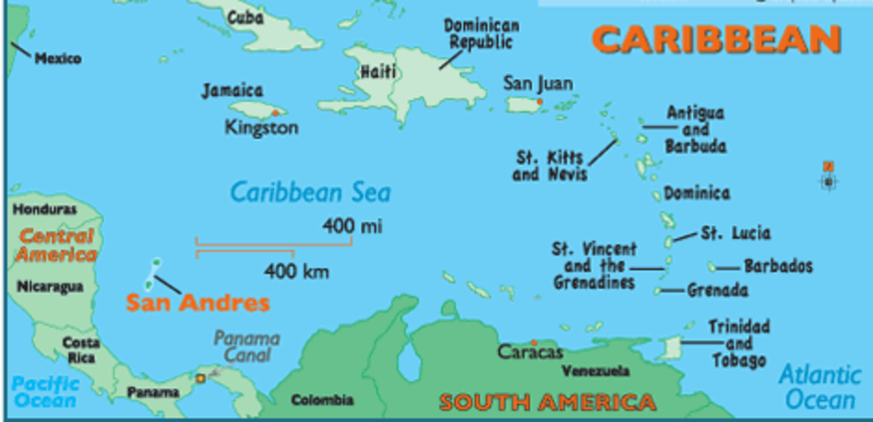 Map Of San Andres Photo 