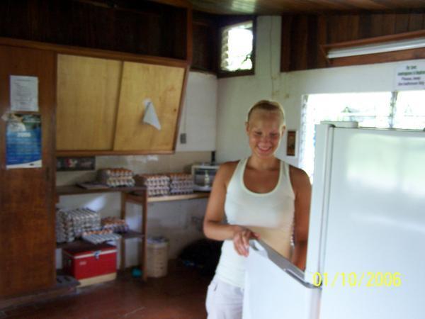 Mia in kitchen