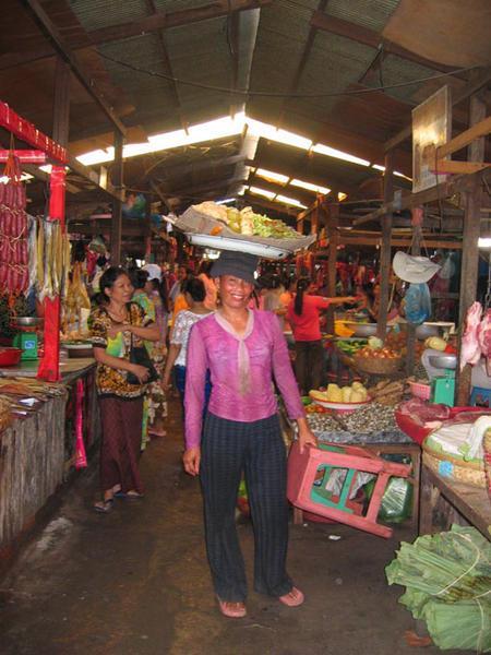 Vendor in a market