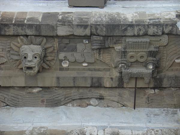 Tláloc and Dragon heads