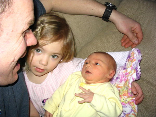 Jaryn with Dad and sister Jadie