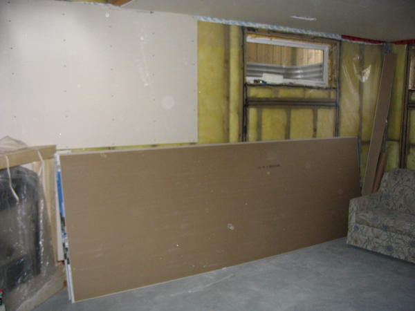 Basement dry-wall 1