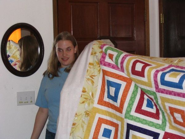 Chantelle and quilt. again