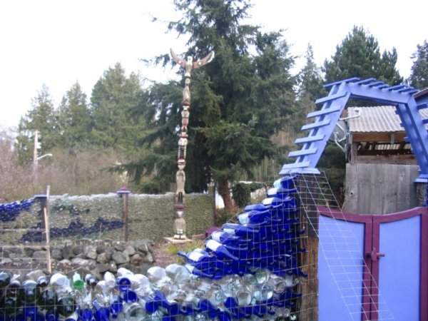 The bottle fence & totem