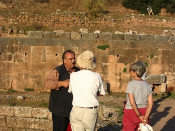 At the Delphi archeological site