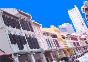 The gorgeous colours of Chinese shophouses