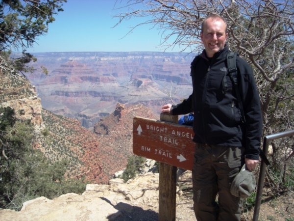 At the Bright Angel Trail Head