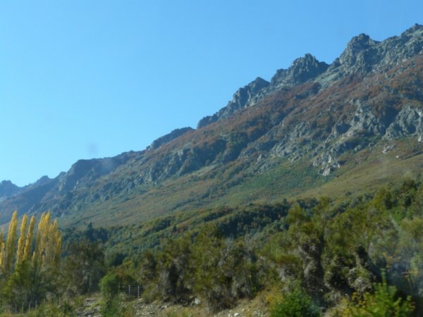 Mountains on the way to Bariloche