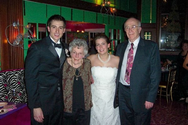 Evan and Lisa with Grandma and Grandpa